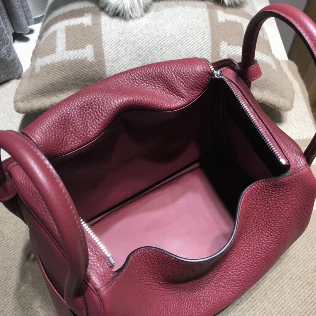 Hermes Lindy bag 30cm 愛馬仕紅rouge H cc55 TC大牛皮 银扣金屬