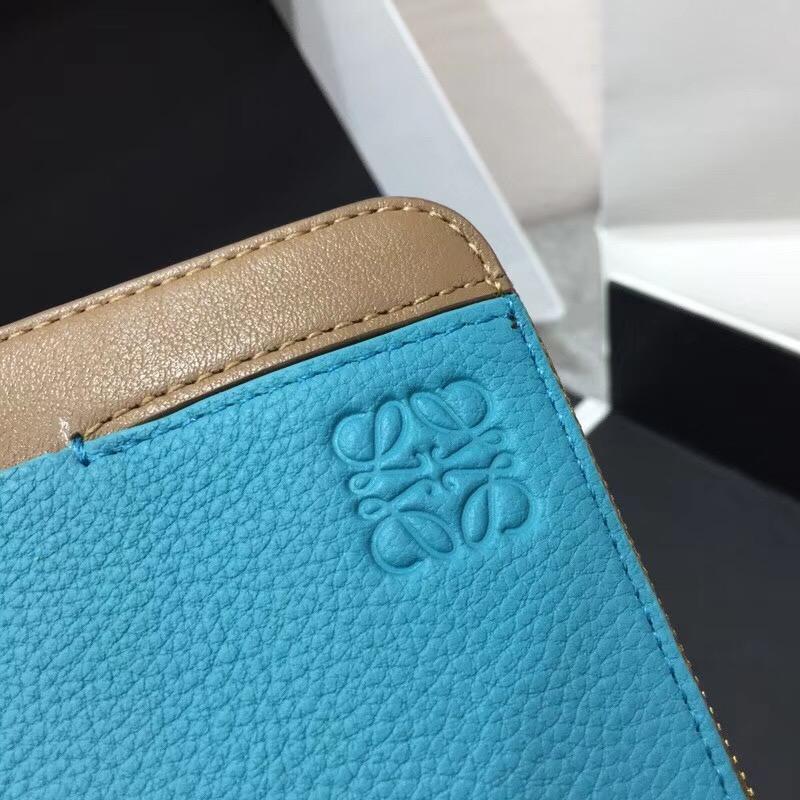 loewe Zip Around Wallet Turquoise/Mink Color