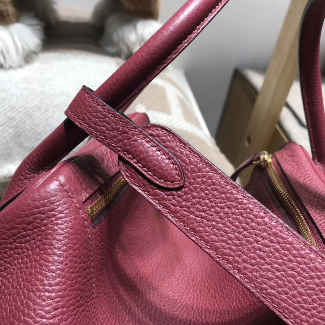 Hermes Lindy bag 愛馬仕紅rouge H cc55 TC大牛皮 金扣金屬