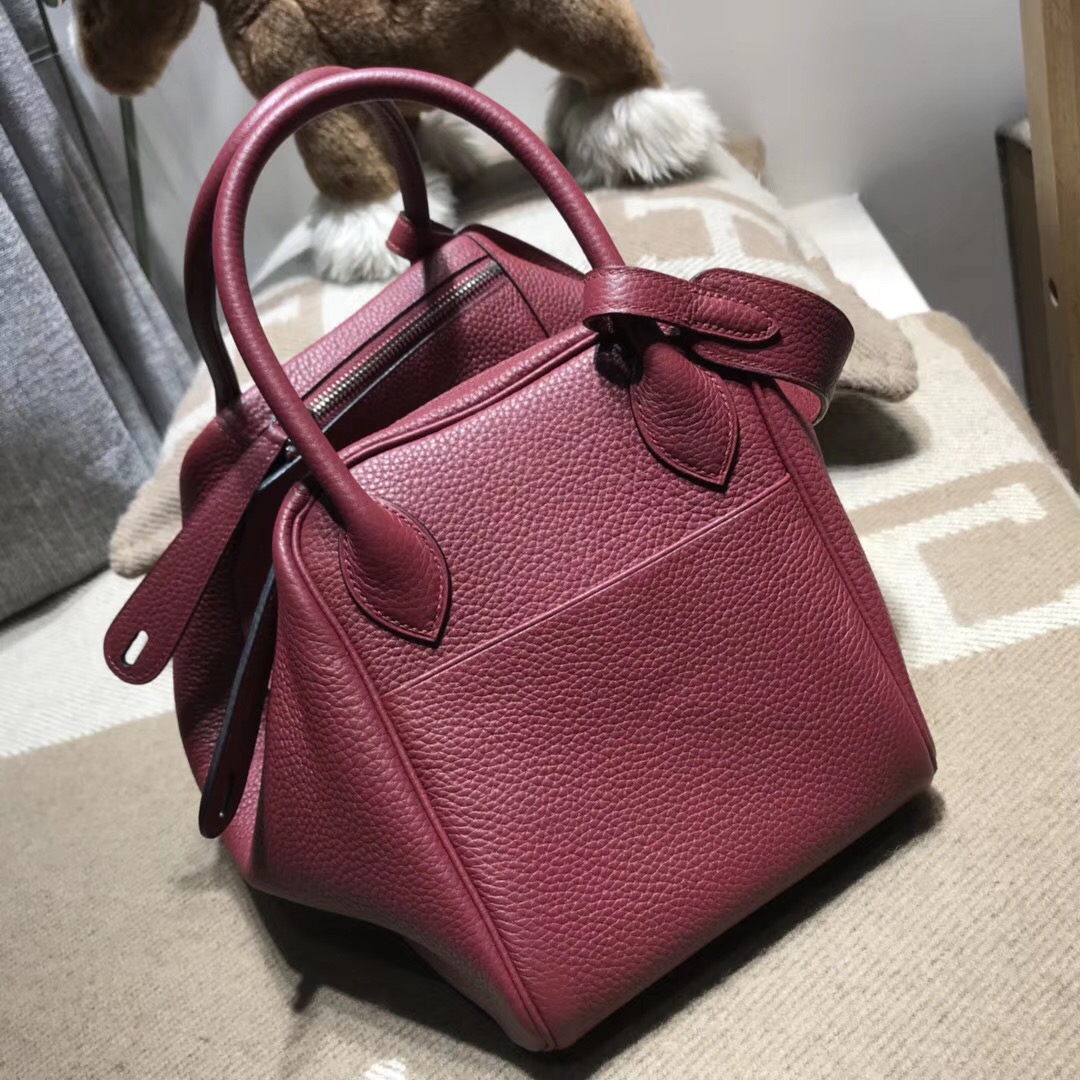 Hermes Lindy bag 30cm 愛馬仕紅rouge H cc55 TC大牛皮 银扣金屬