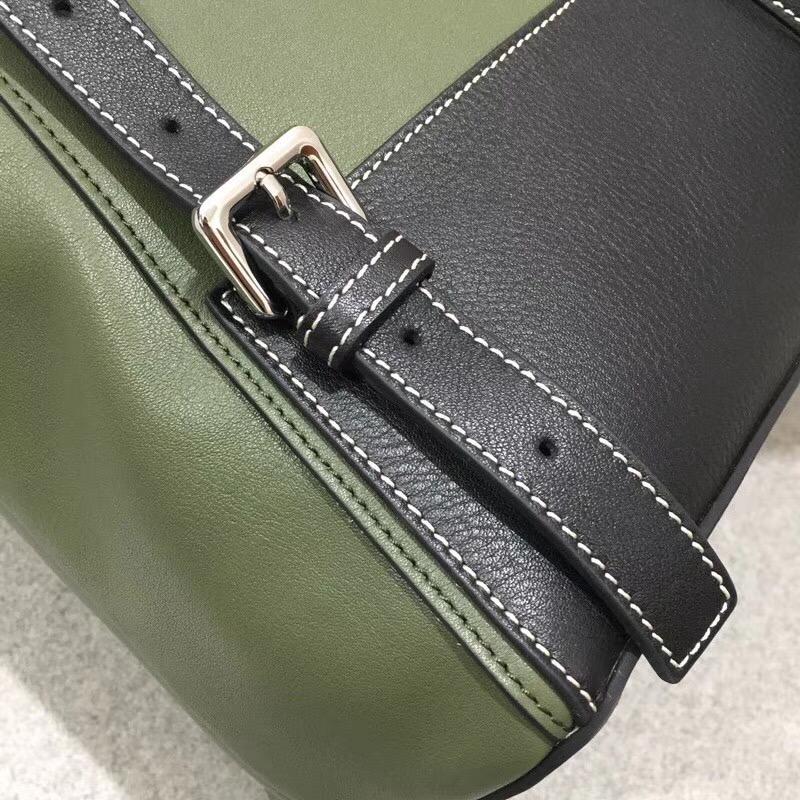 loewe Goya Backpack Dark Taupe/Military Green/Bl