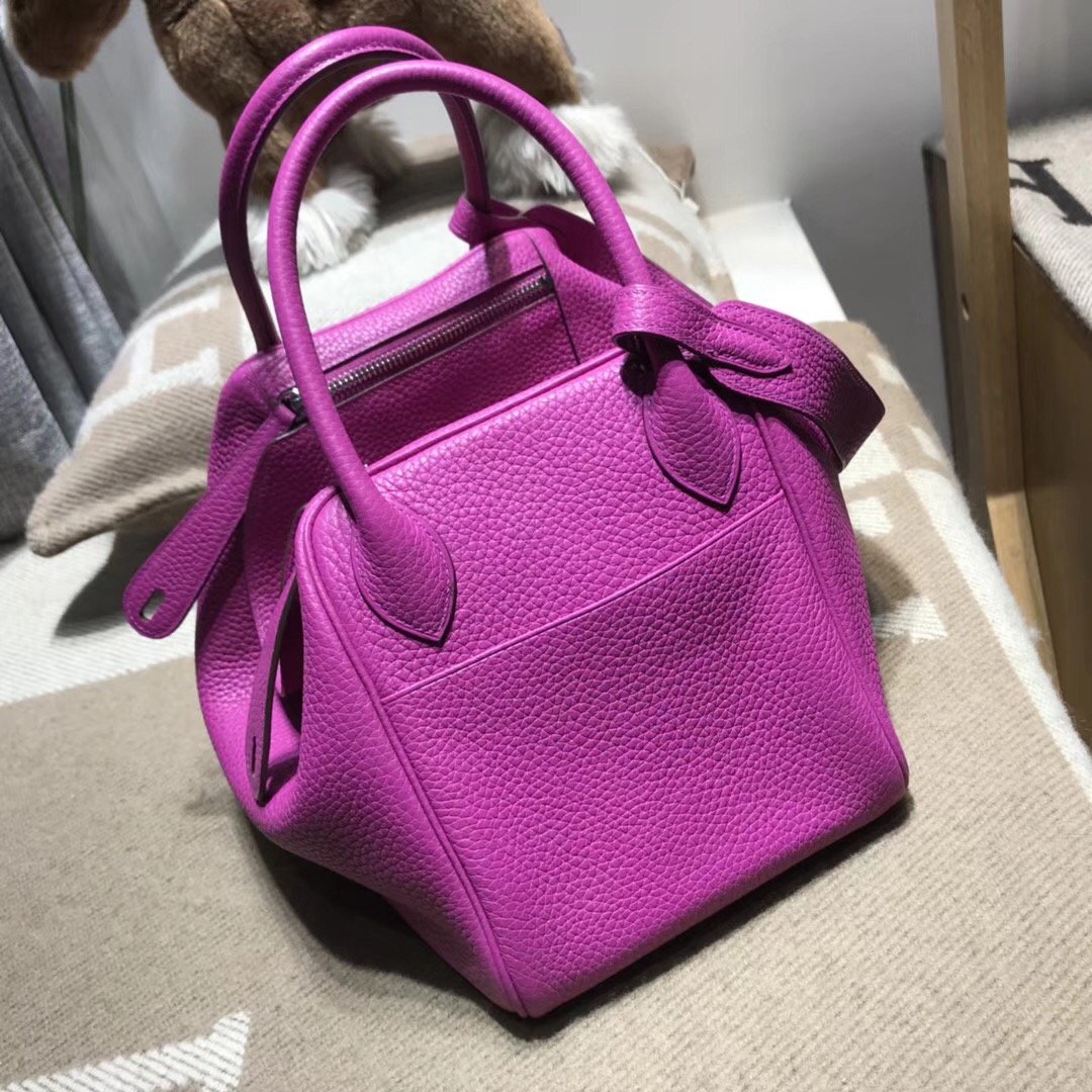 Hermes Lindy bag 30cm Togo L3玫瑰紫 18年最新顏色 原廠GHW 银扣金屬