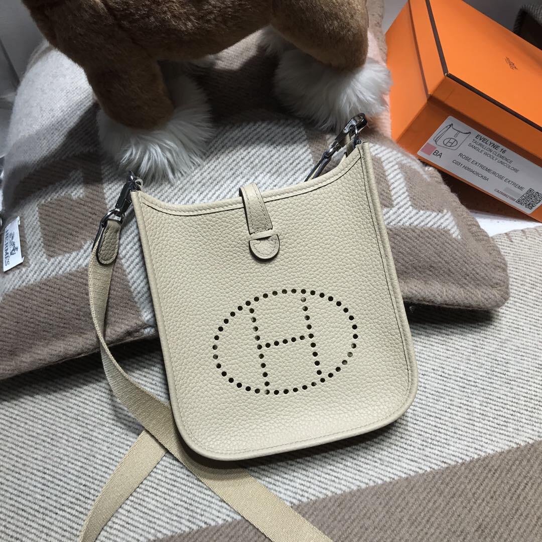 Hermes Eveylne Mini taurillon Clemence TC大牛 风衣灰 S2 Trench