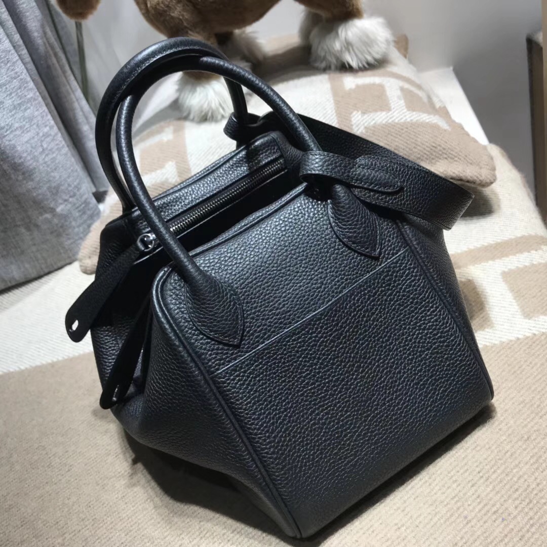 Hermes Lindy bag 30cm togo小牛皮 黑色 CC89 Nior 金扣金屬五金