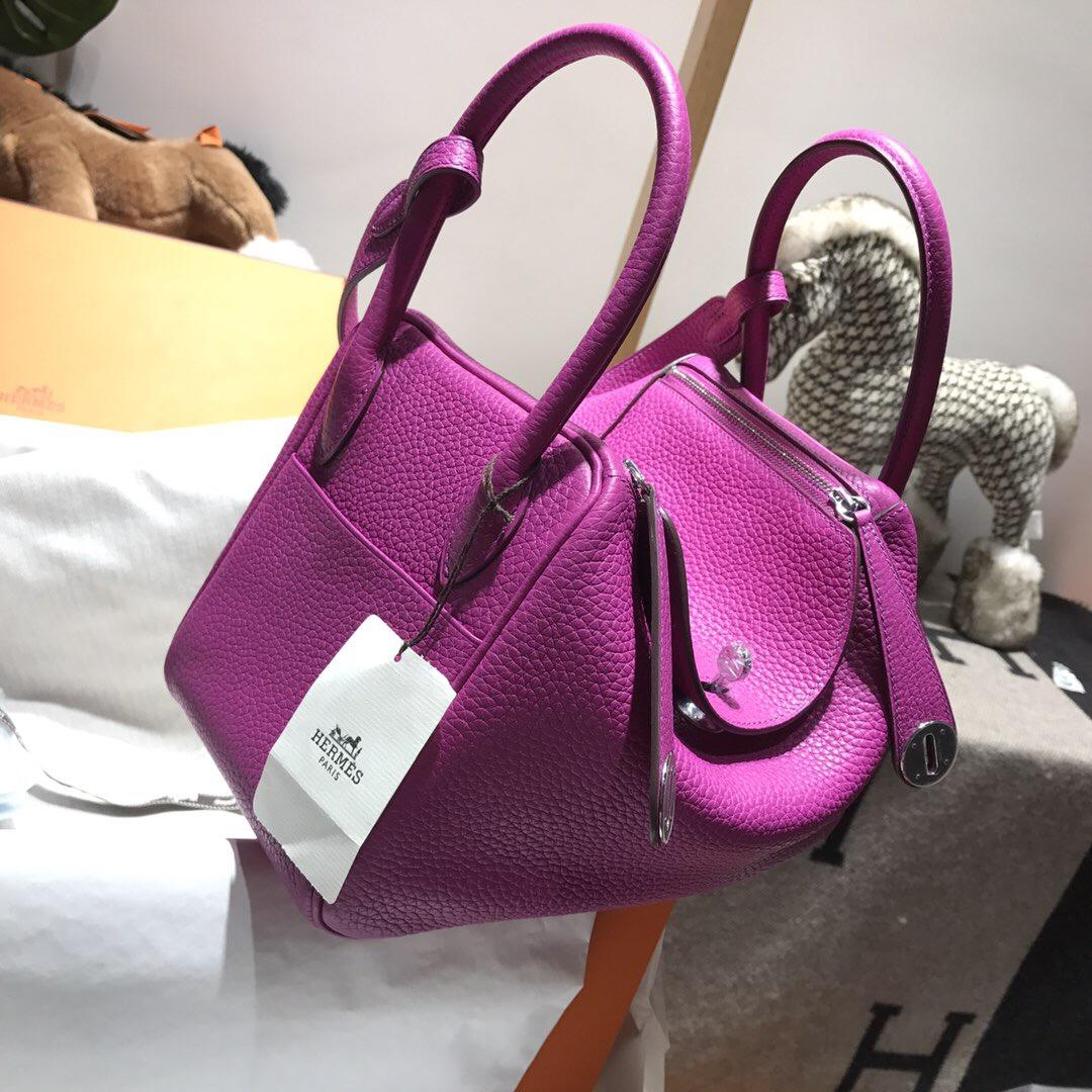 愛馬仕琳迪包Hermes Lindy bag 26cm Togo L3玫瑰紫 18年最新顏色