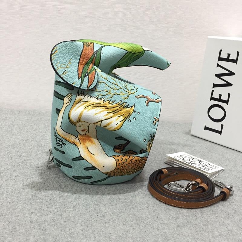 Loewe Eleph Paula Mermaid Mini Bag 水綠色 迷妳手袋大象包