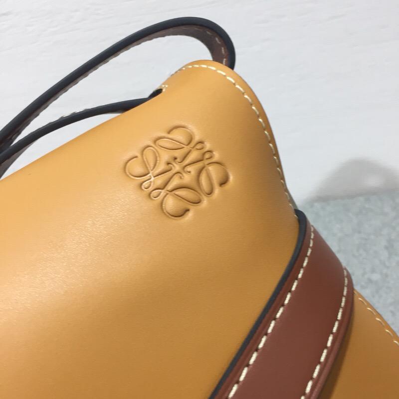 羅意威包包 loewe Gate Bag Amber/Light Grey/Rust Colour馬鞍包