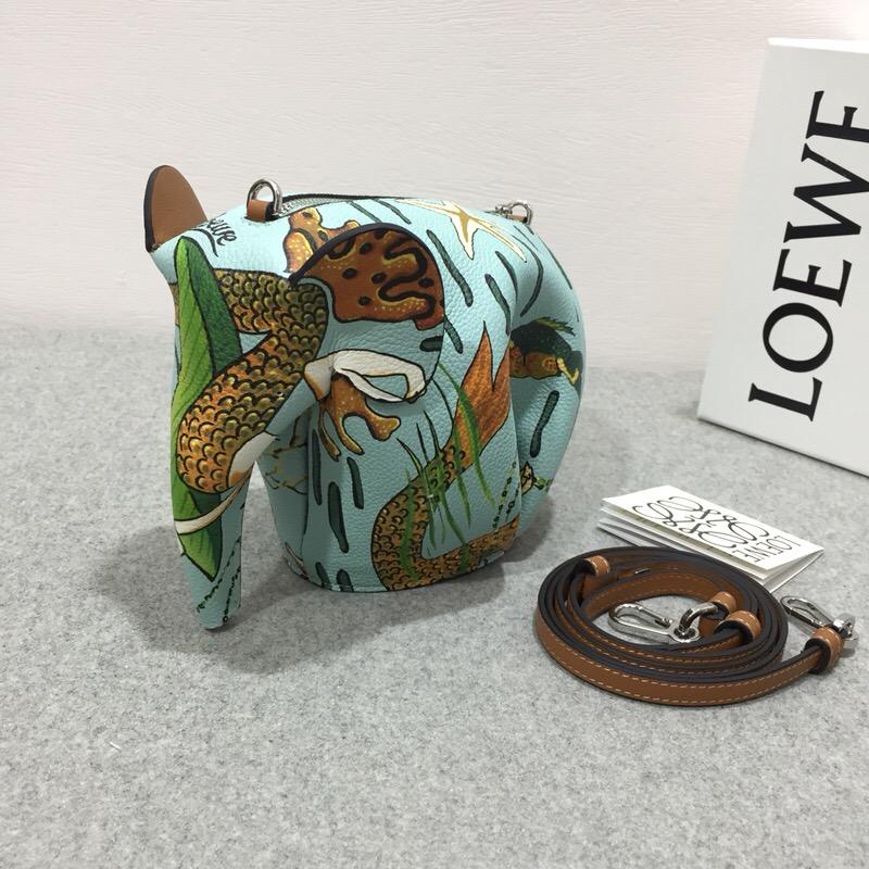 Loewe Eleph Paula Mermaid Mini Bag 水綠色 迷妳手袋大象包