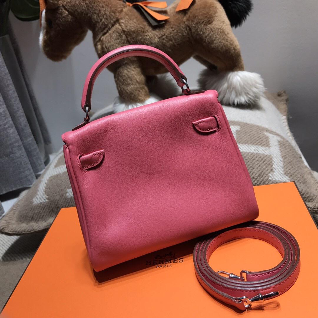 愛馬仕Hermes Kelly Doll Swift calfskin 8W Rose Azalee新唇膏粉色