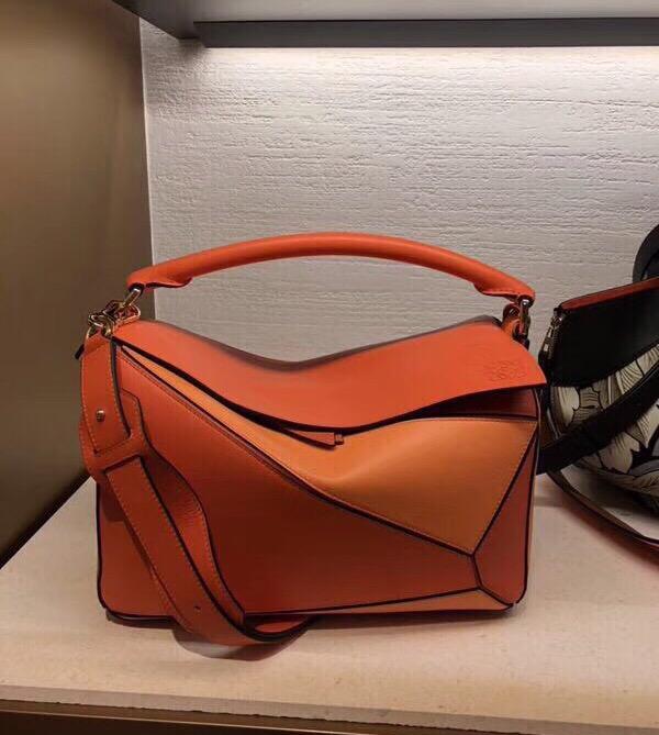 Loewe Puzzle Bag Orange Multitone經典小牛皮手袋 Puzzle明星包款