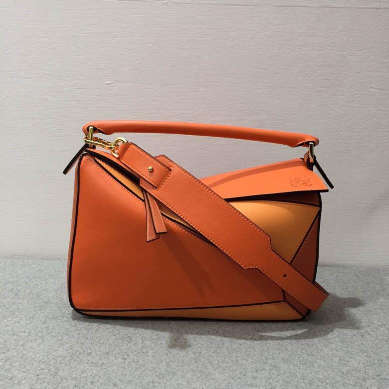 Loewe Puzzle Bag Orange Multitone經典小牛皮手袋 Puzzle明星包款
