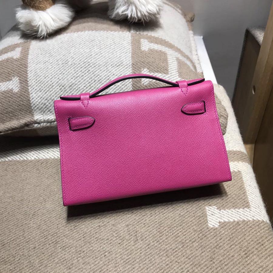 Hermes Mini Kelly I Bag L3 Rose Purple Epsom GHW