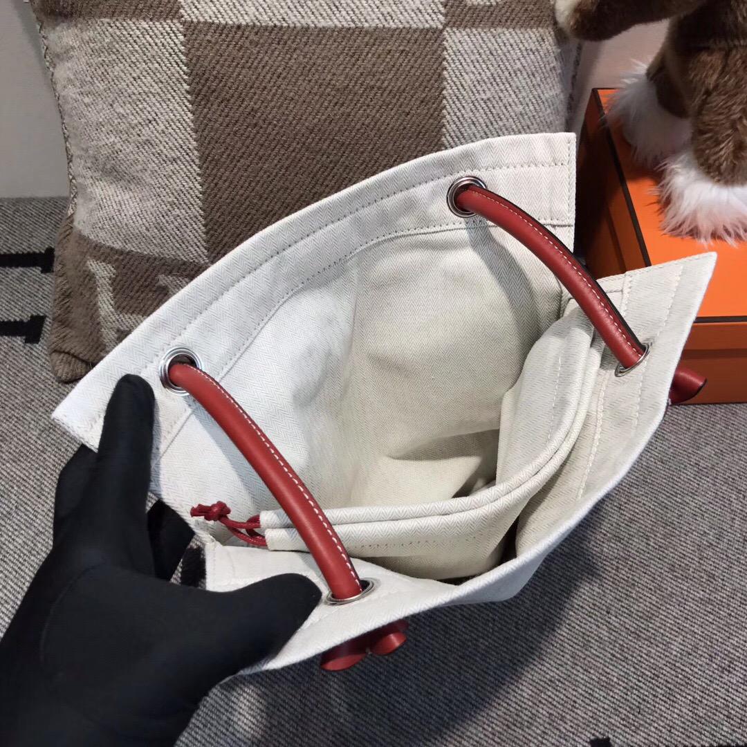 愛馬仕Hermes alina bag 帆布購物袋 網紅包