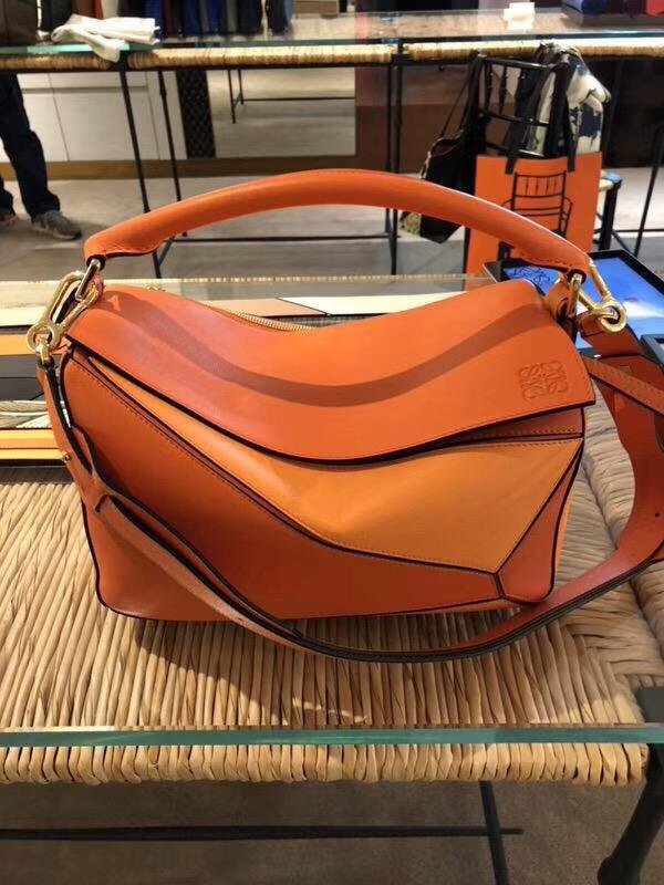 Loewe Puzzle Bag Orange Multitone經典小牛皮手袋 Puzzle明星包款