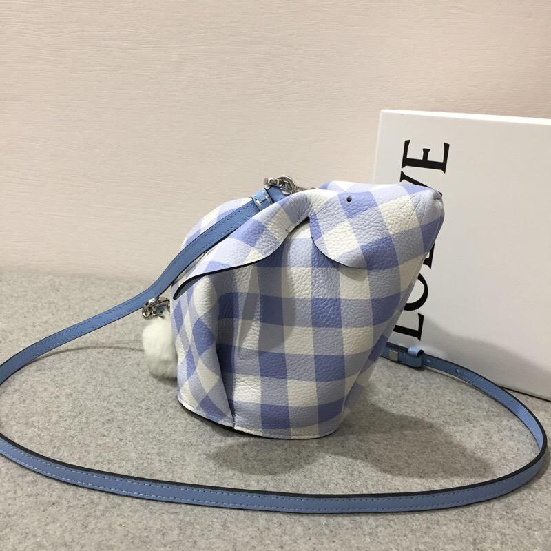 Loewe 兔子形狀的迷妳包 Bunny Gingham Mini Bag