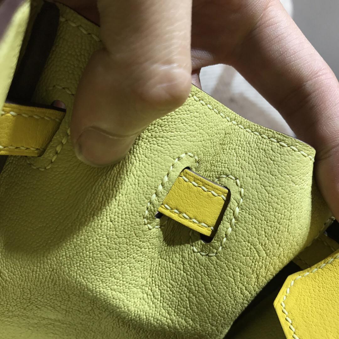 愛馬仕鉑金包 Hermes birkin 25 bag swift D9湖泊黃色18年最新的顏色