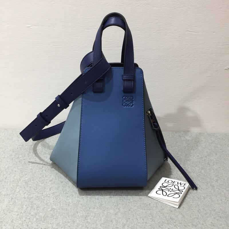 羅意威包包 loewe Hammock Medium Bag Varsity Blue Multitone