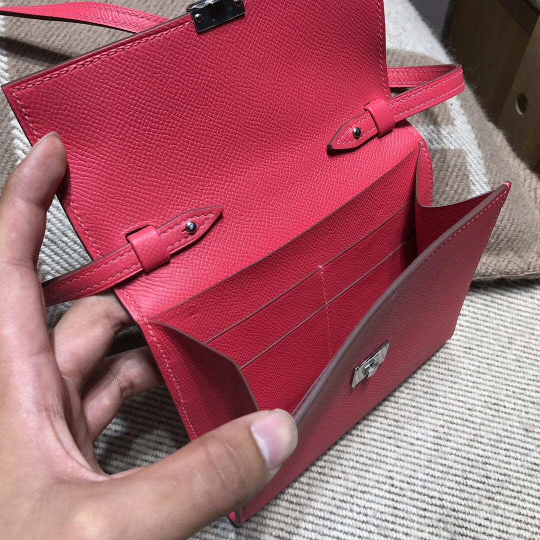 愛馬仕Hermes Clic bag Epson極致粉色 I6 Rose Extreme 銀扣