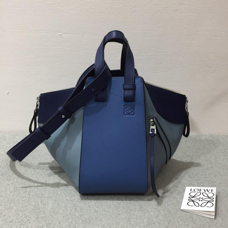 羅意威包包 loewe Hammock Medium Bag Varsity Blue Multitone