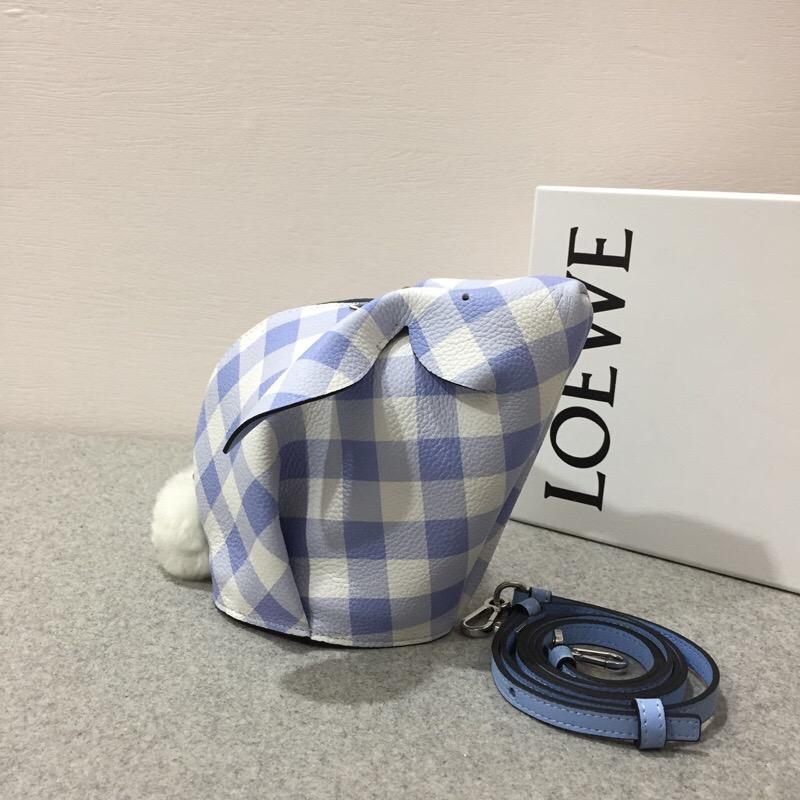 Loewe 兔子形狀的迷妳包 Bunny Gingham Mini Bag