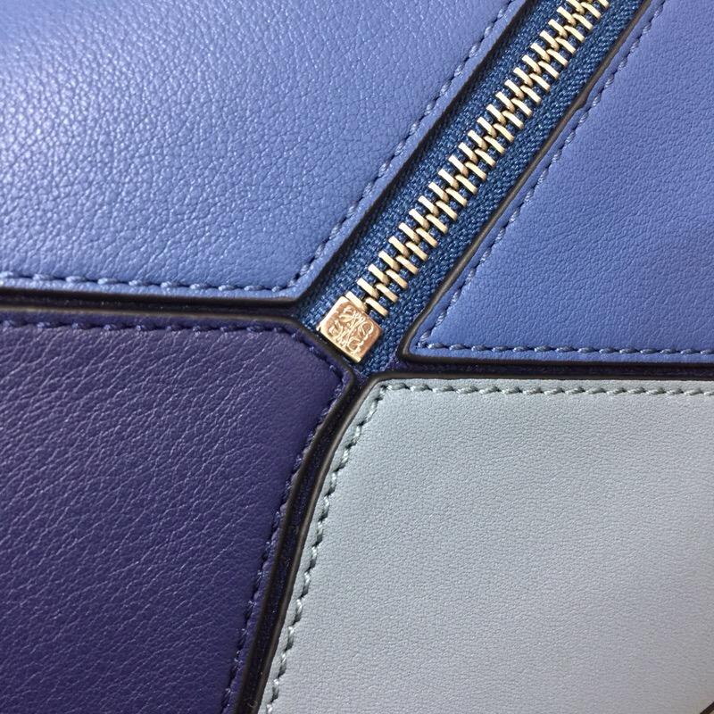 loewe Puzzle Small Bag Varsity Blue Multitone 經典牛皮