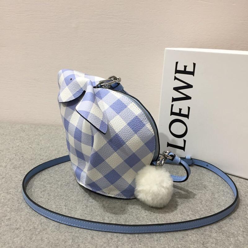 Loewe 兔子形狀的迷妳包 Bunny Gingham Mini Bag