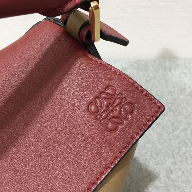 LOEWE羅意威 Loewe Puzzle Small Bag Brick Red/Almond