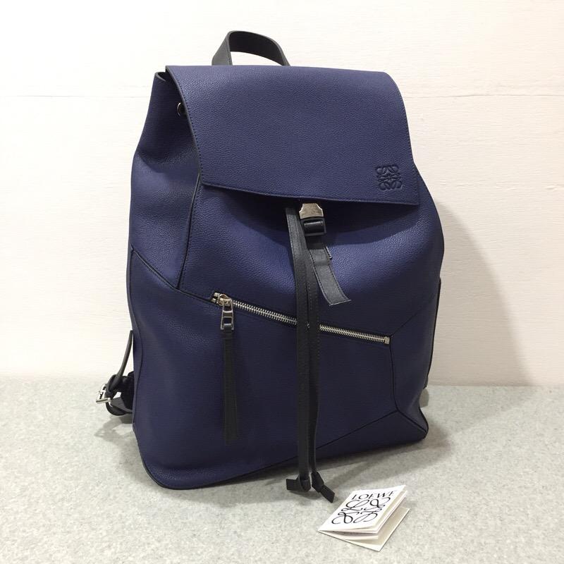 Loewe Puzzle Backpack 海軍藍男士雙肩背包