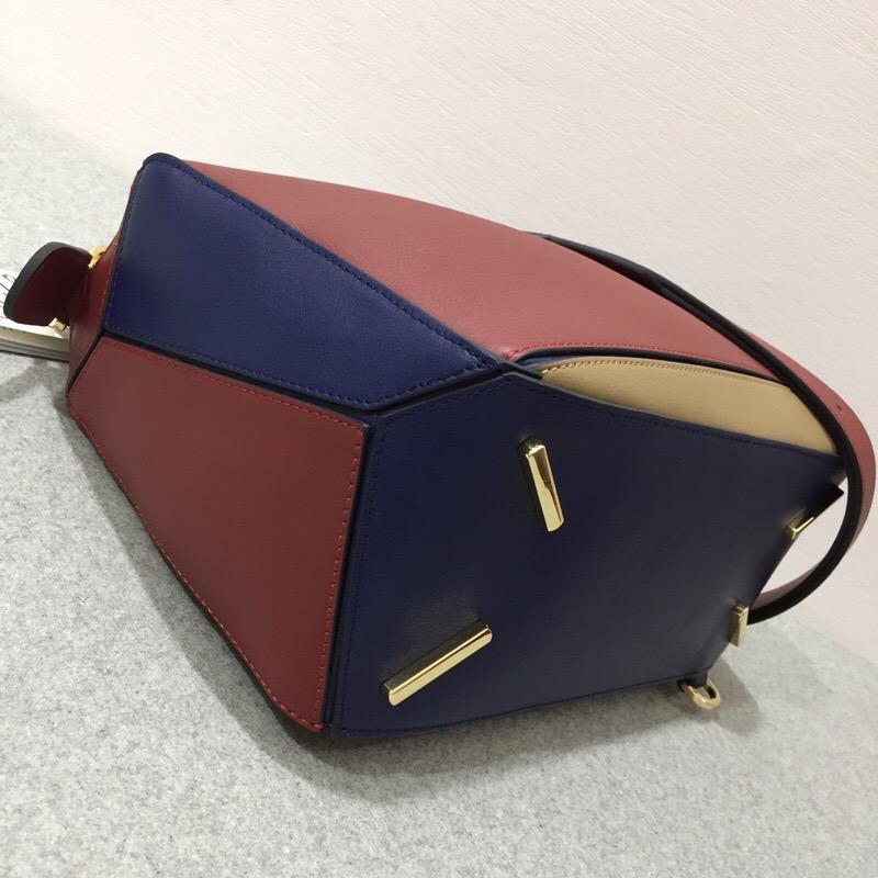 Loewe Puzzle Bag Brick Red/Almond 紅棕色/杏色