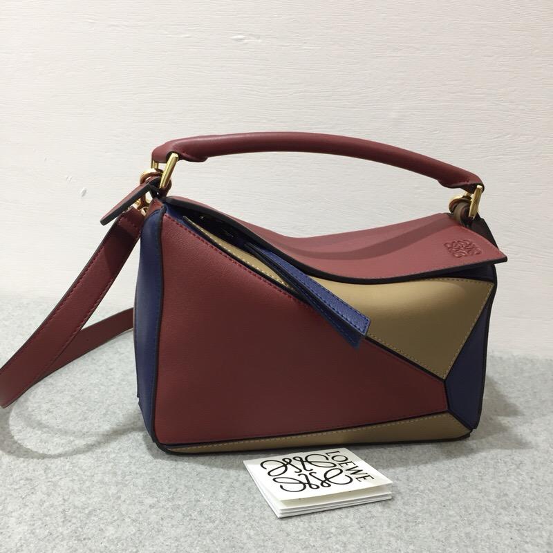 LOEWE羅意威 Loewe Puzzle Small Bag Brick Red/Almond