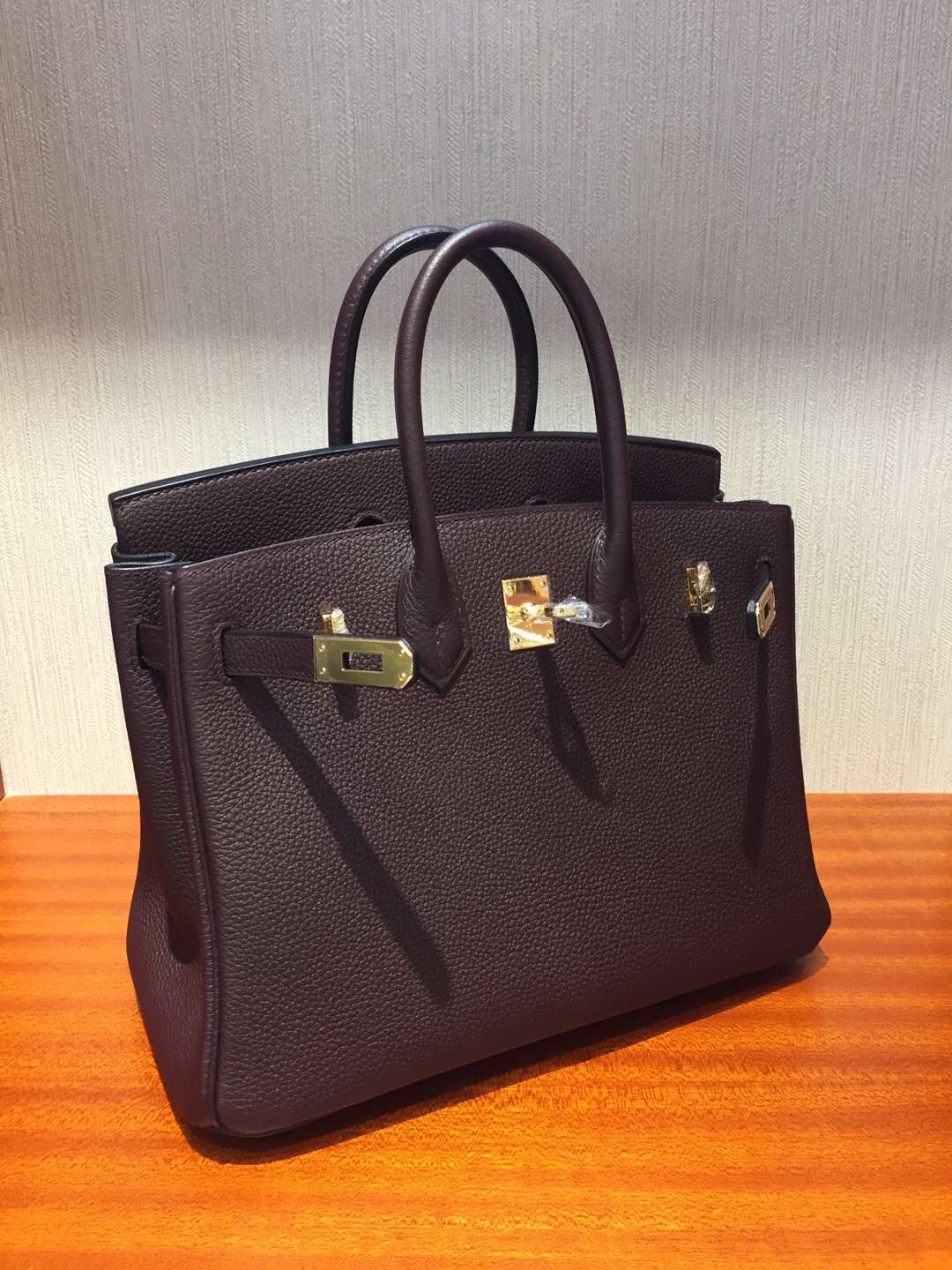 愛馬仕鉑金包價格2018 Hermes Birkin Bag 25 Togo小牛皮 CK57波爾多酒紅