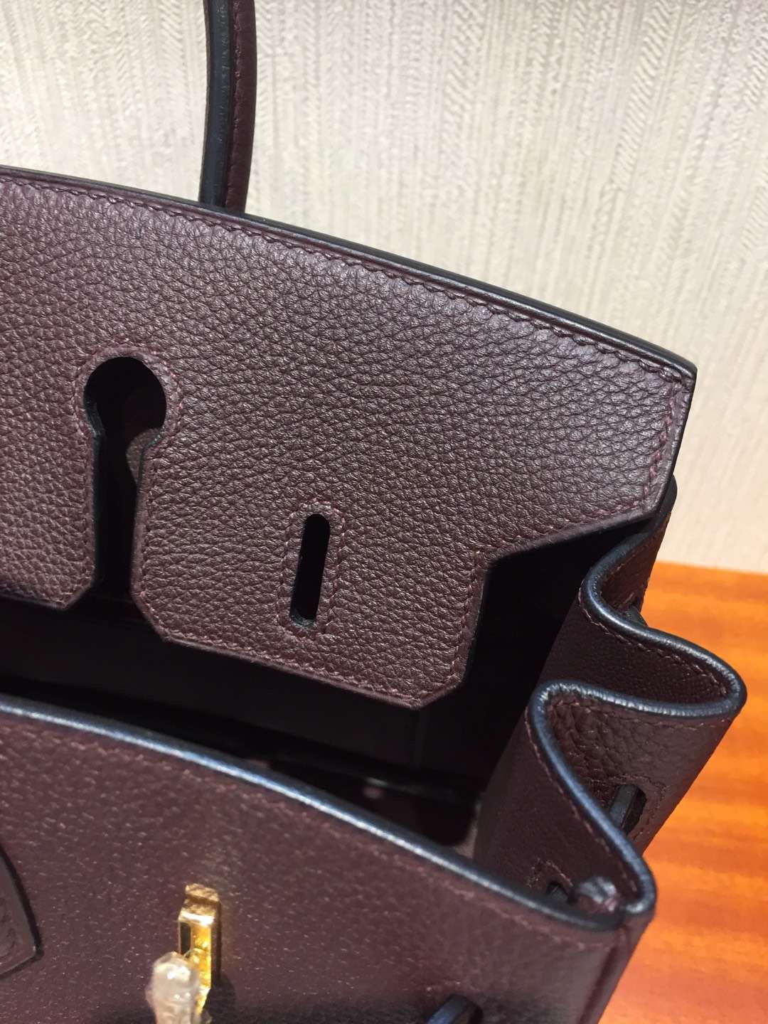 愛馬仕鉑金包價格2018 Hermes Birkin Bag 25 Togo小牛皮 CK57波爾多酒紅