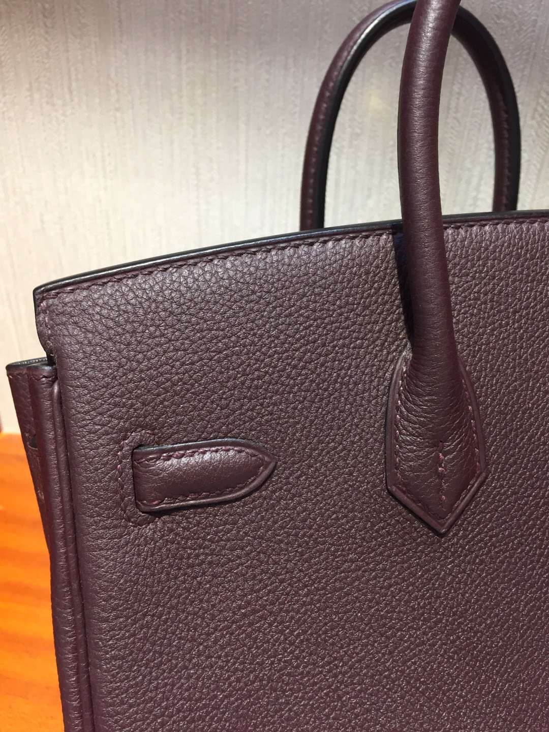 愛馬仕鉑金包價格2018 Hermes Birkin Bag 25 Togo小牛皮 CK57波爾多酒紅