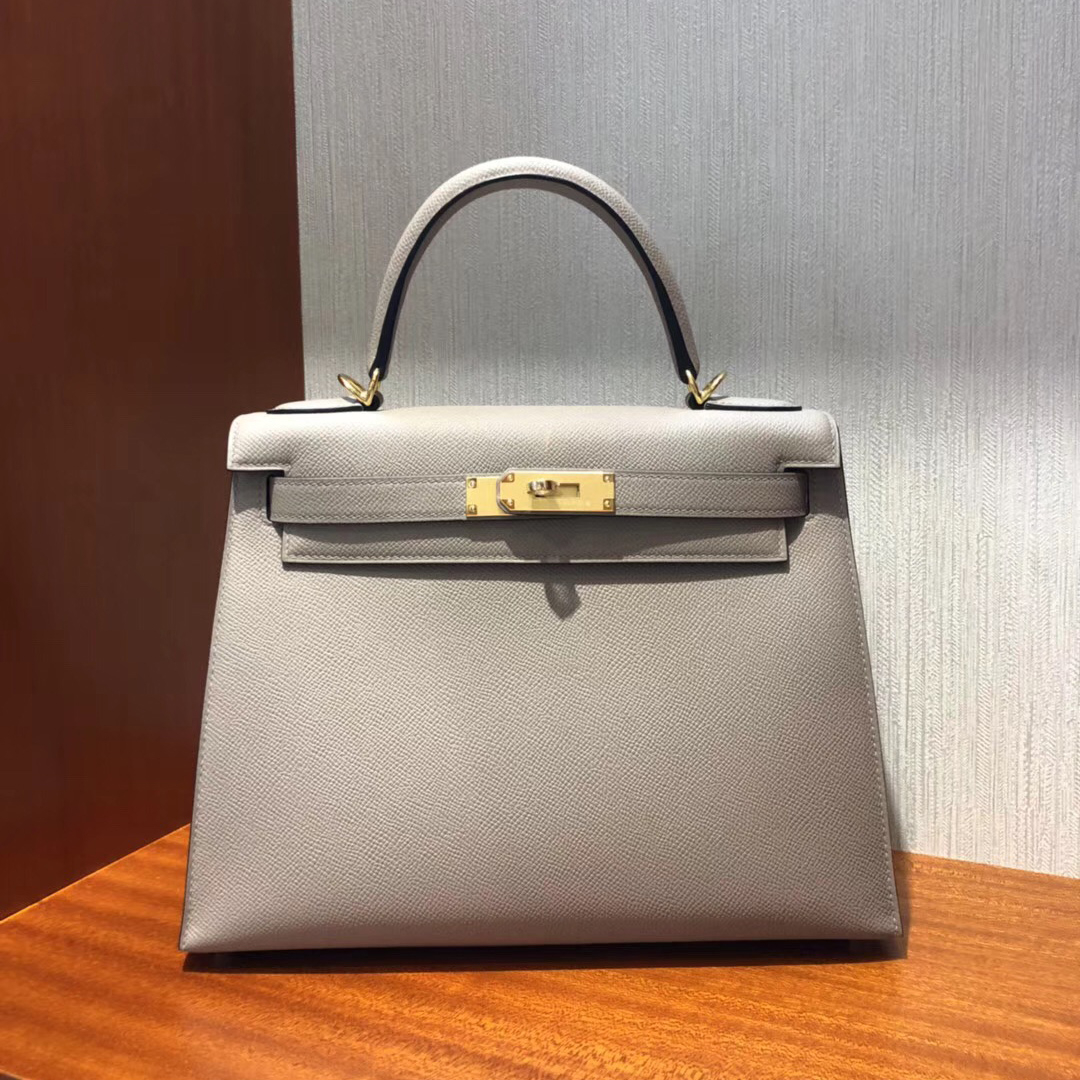 愛馬仕包包價格 Hermes Kelly 28cm bag M8 Griss Asphalte瀝青灰 Epsom