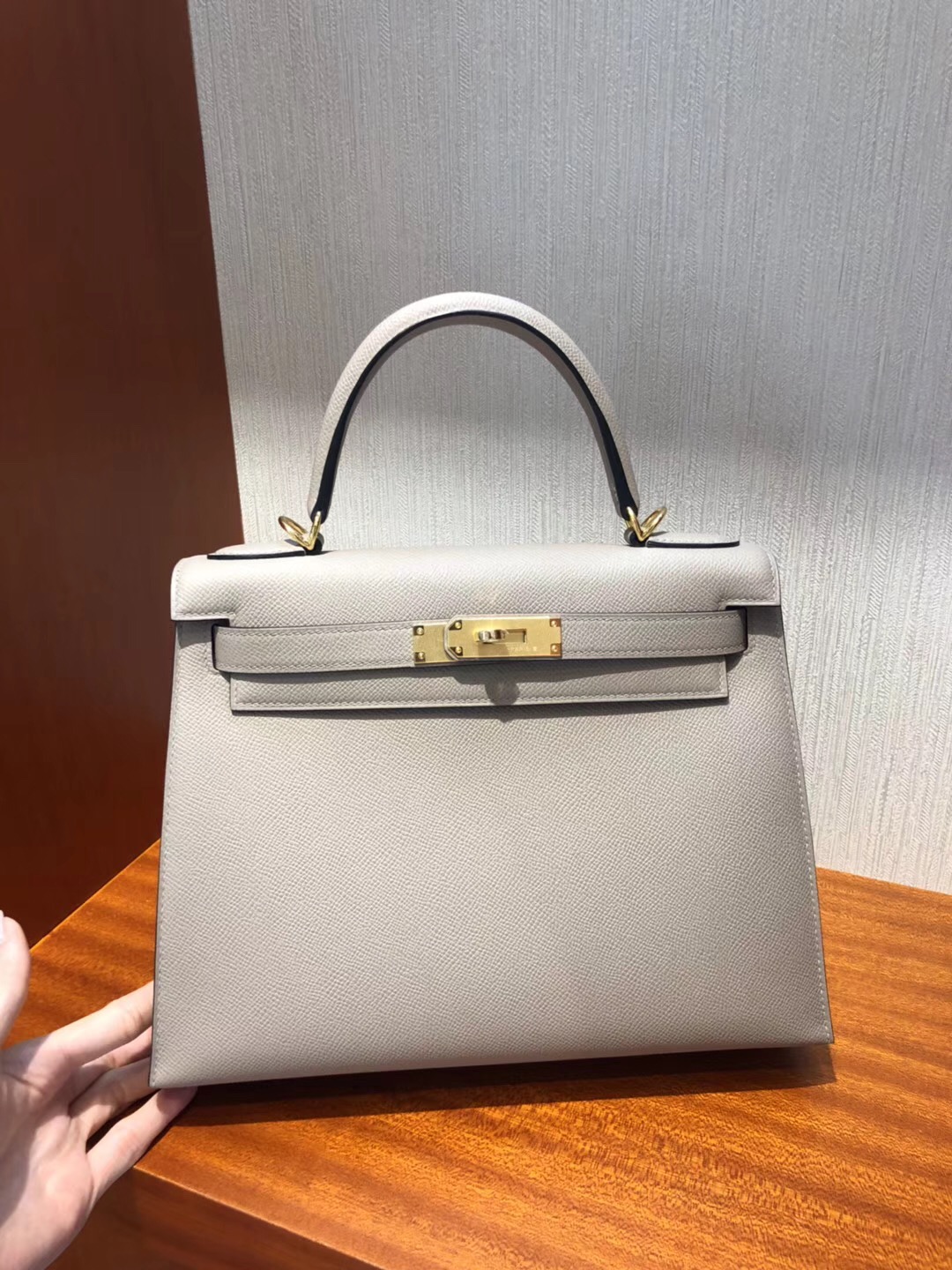 愛馬仕包包價格 Hermes Kelly 28cm bag M8 Griss Asphalte瀝青灰 Epsom