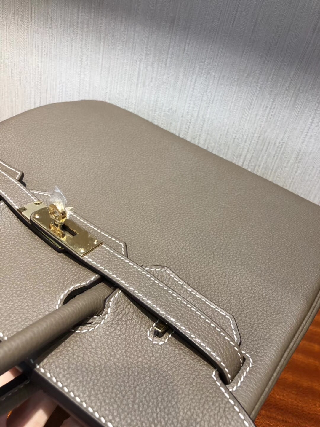 香港愛馬仕鉑金包 Hermes Birkin 30 Bag CK18大象灰 Togo小牛皮 金扣