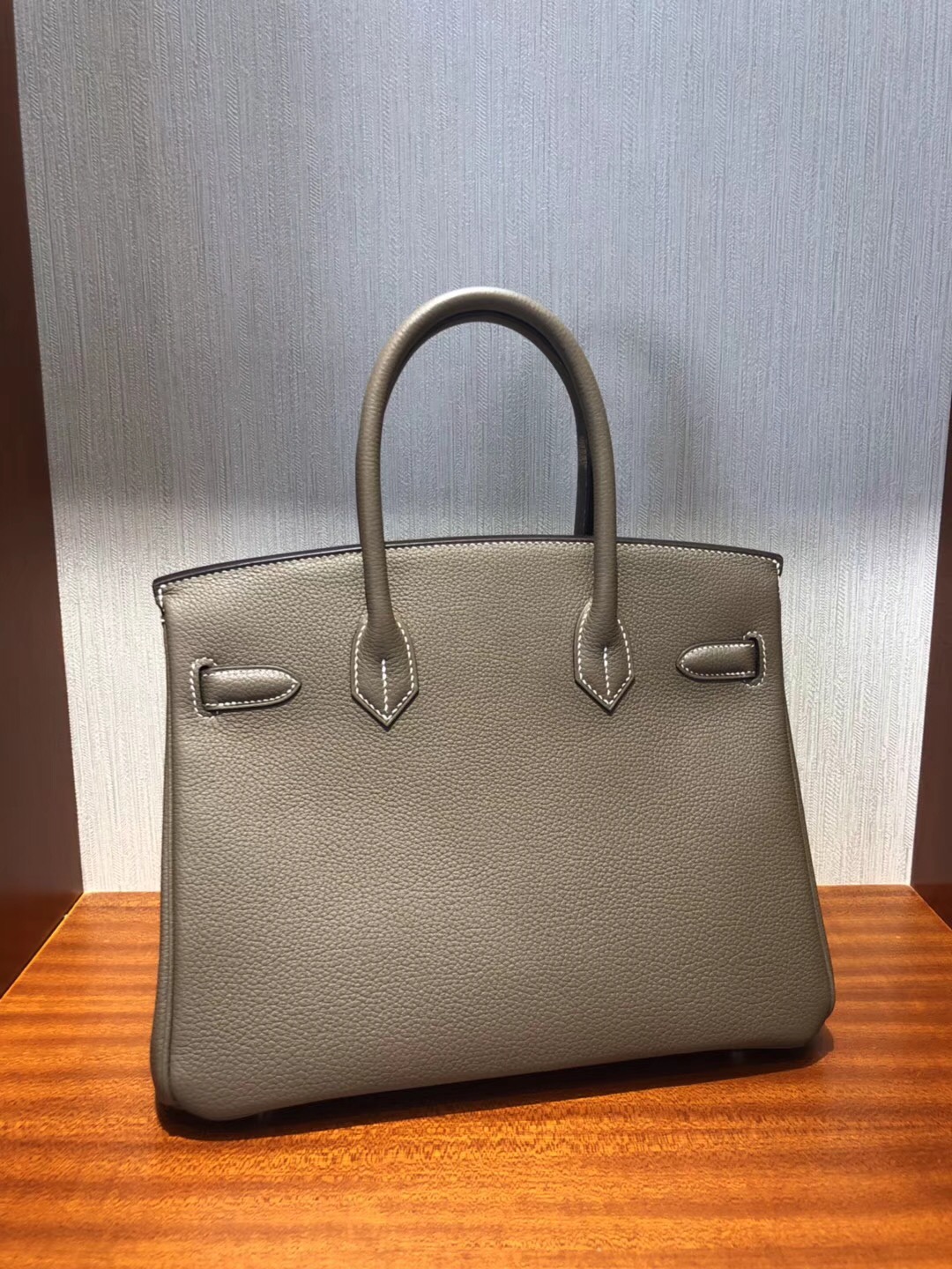 香港愛馬仕鉑金包 Hermes Birkin 30 Bag CK18大象灰 Togo小牛皮 金扣