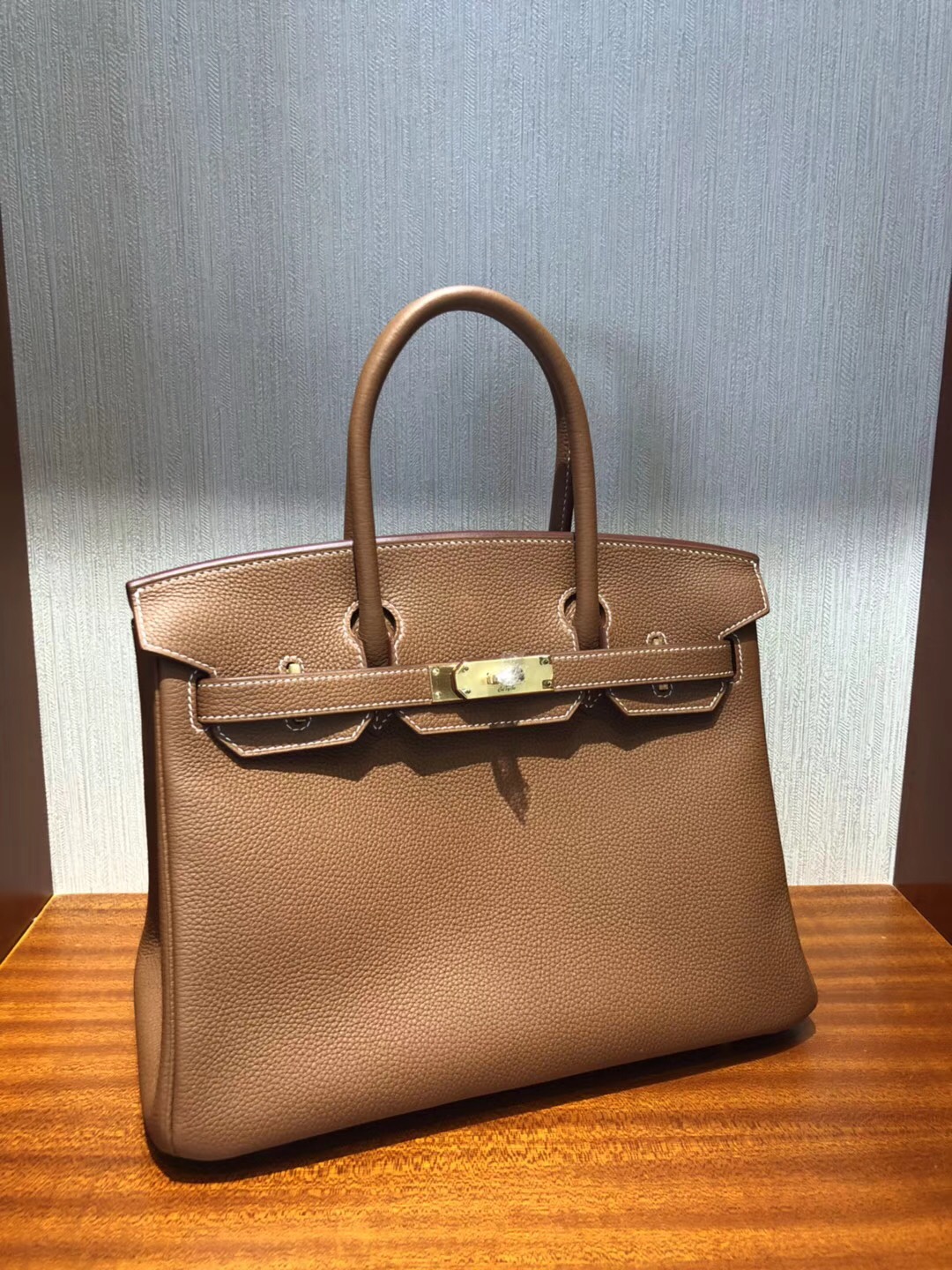 愛馬仕馬來西亞鉑金包 Hermes Birkin 30 Bag Ck37金棕色 Togo小牛皮 金扣