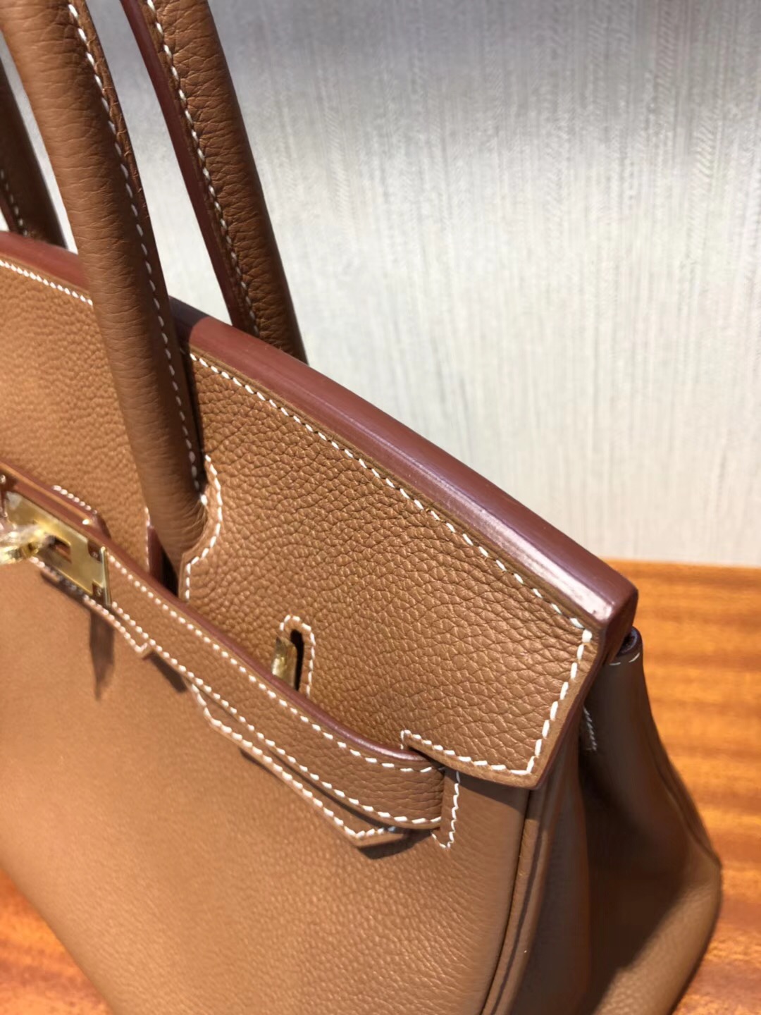 愛馬仕馬來西亞鉑金包 Hermes Birkin 30 Bag Ck37金棕色 Togo小牛皮 金扣