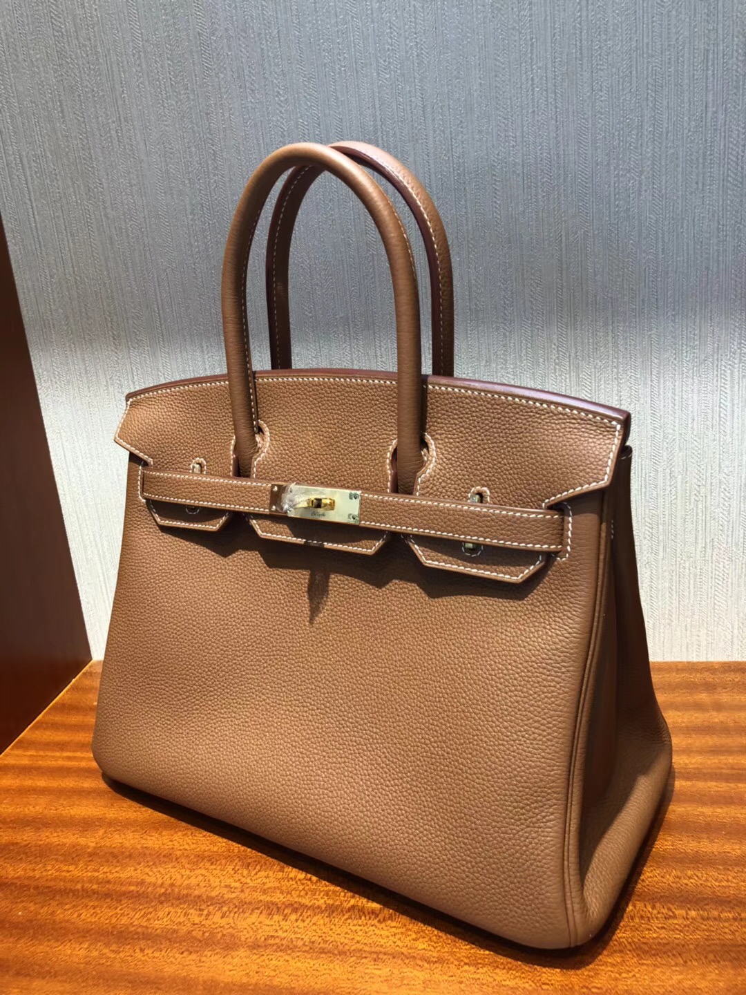 愛馬仕馬來西亞鉑金包 Hermes Birkin 30 Bag Ck37金棕色 Togo小牛皮 金扣