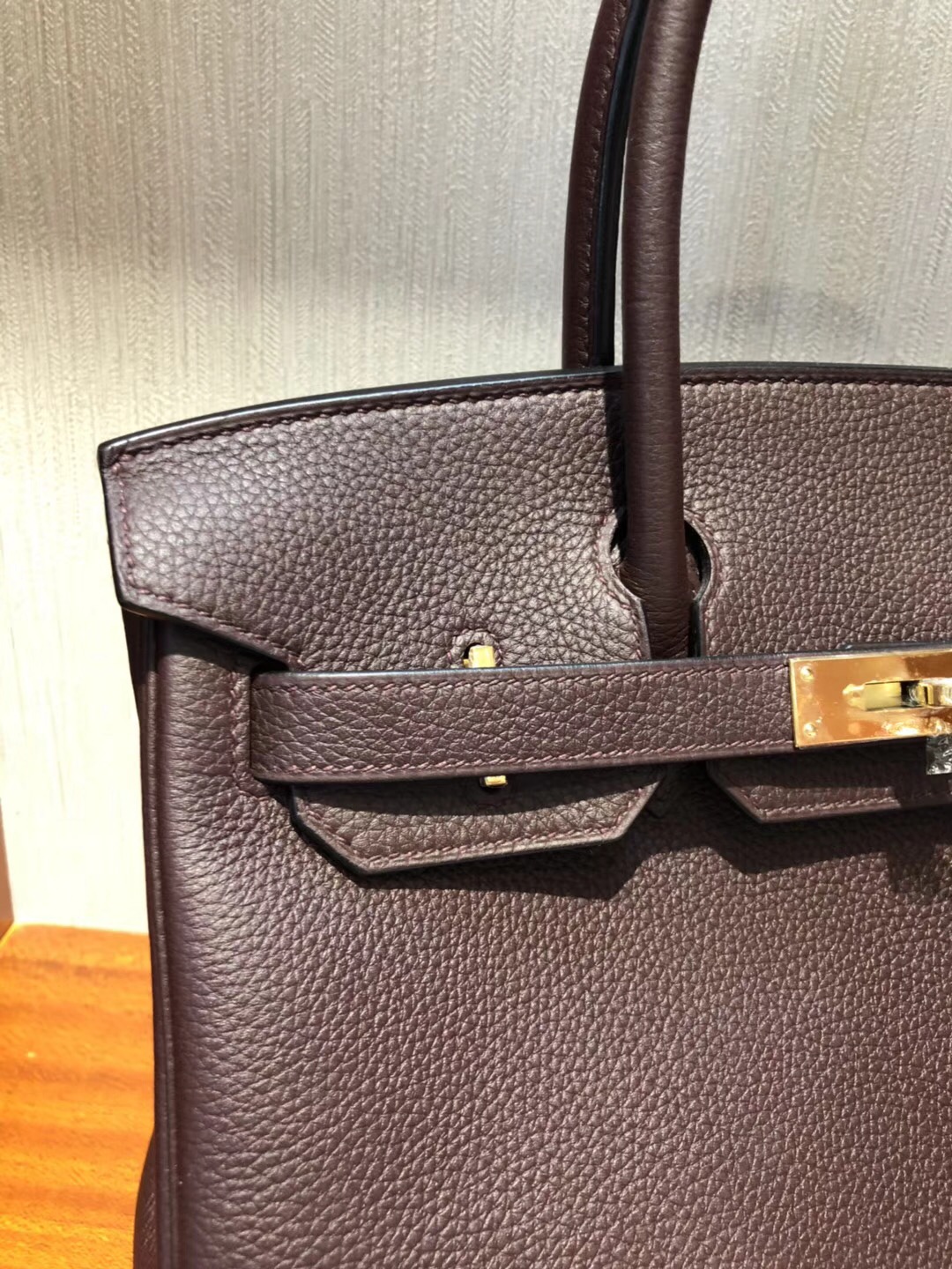 愛馬仕鉑金包包價格 Hermes Birkin 30cm Bag CK57波爾多酒紅 Togo小牛皮 金扣