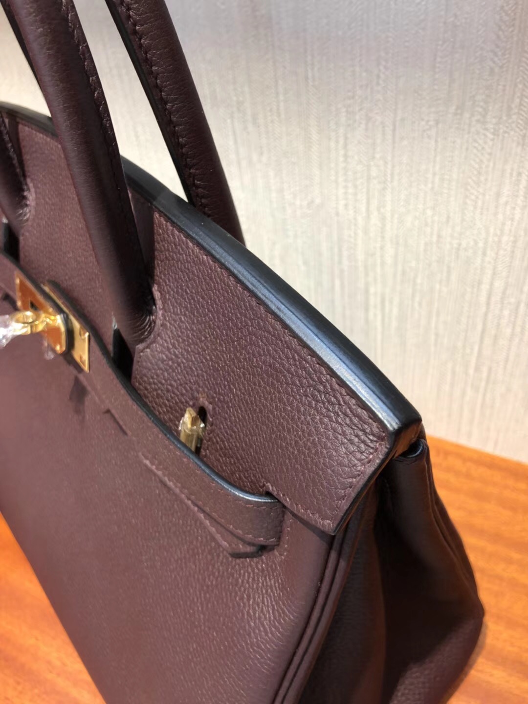 愛馬仕鉑金包包價格 Hermes Birkin 30cm Bag CK57波爾多酒紅 Togo小牛皮 金扣