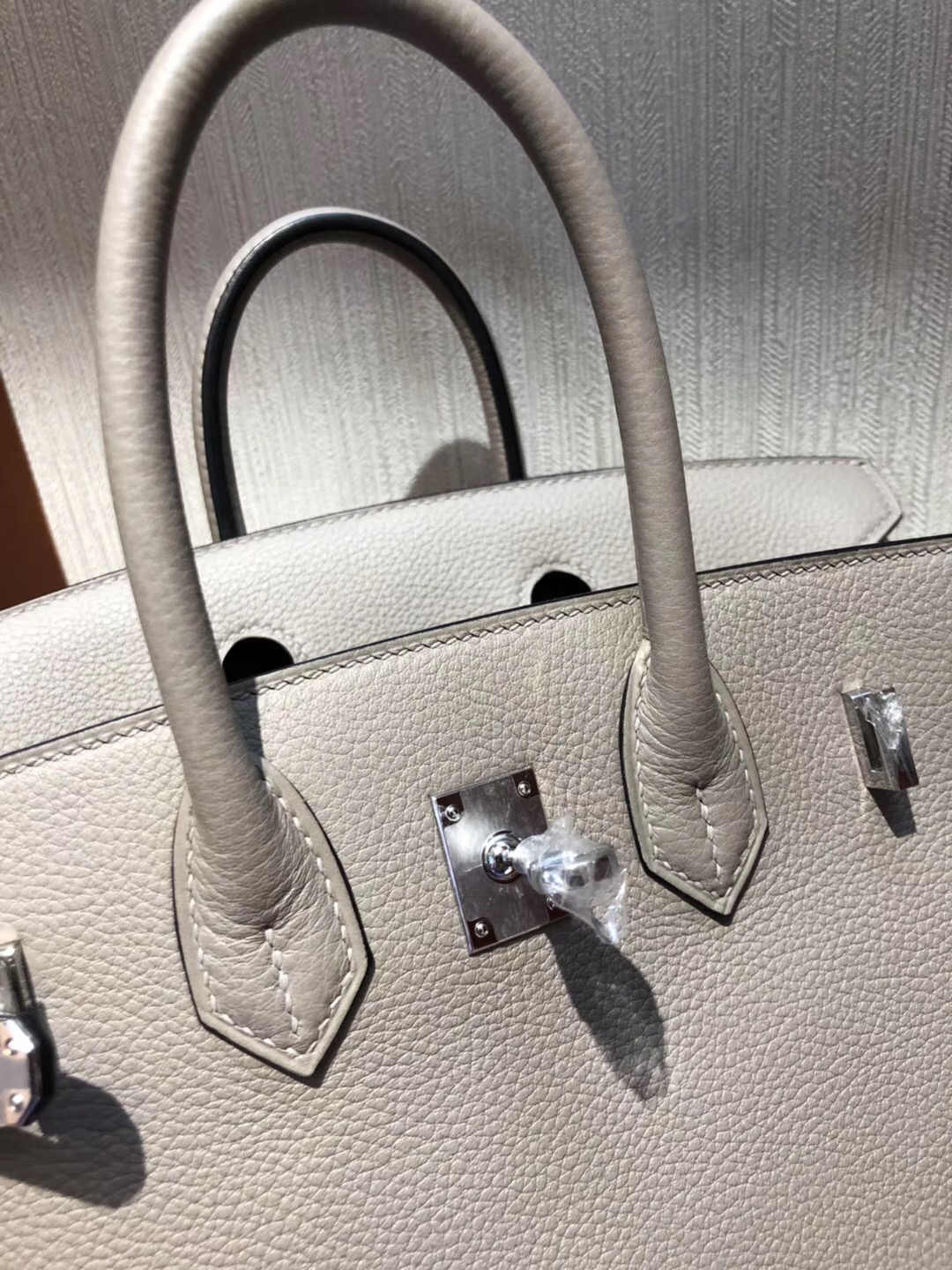 澳大利亞悉尼國際機場專賣店Hermes Birkin Bag 25 Togo小牛皮 M8瀝青灰銀扣