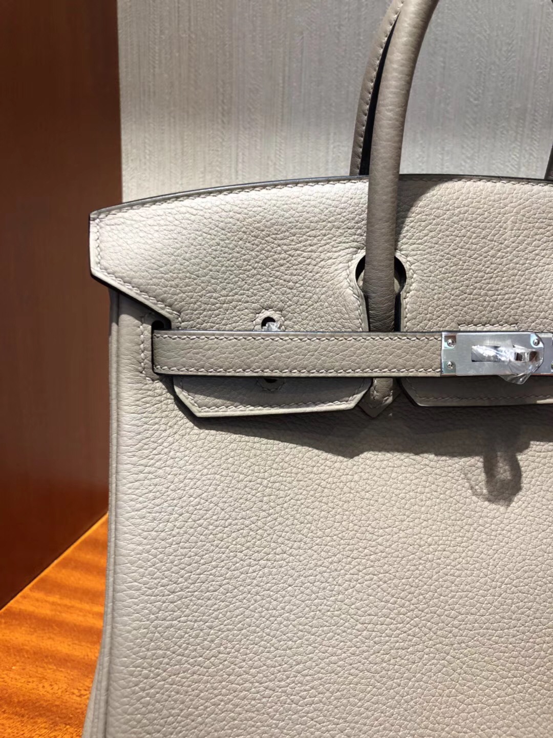 澳大利亞悉尼國際機場專賣店Hermes Birkin Bag 25 Togo小牛皮 M8瀝青灰銀扣
