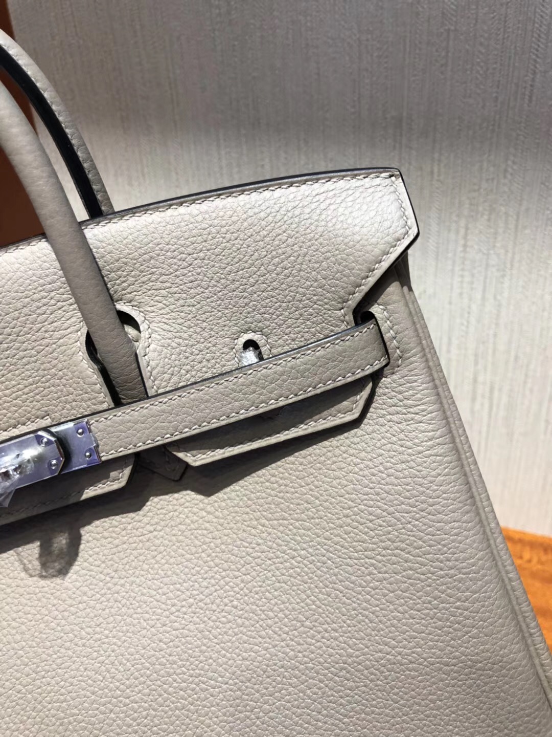 澳大利亞悉尼國際機場專賣店Hermes Birkin Bag 25 Togo小牛皮 M8瀝青灰銀扣