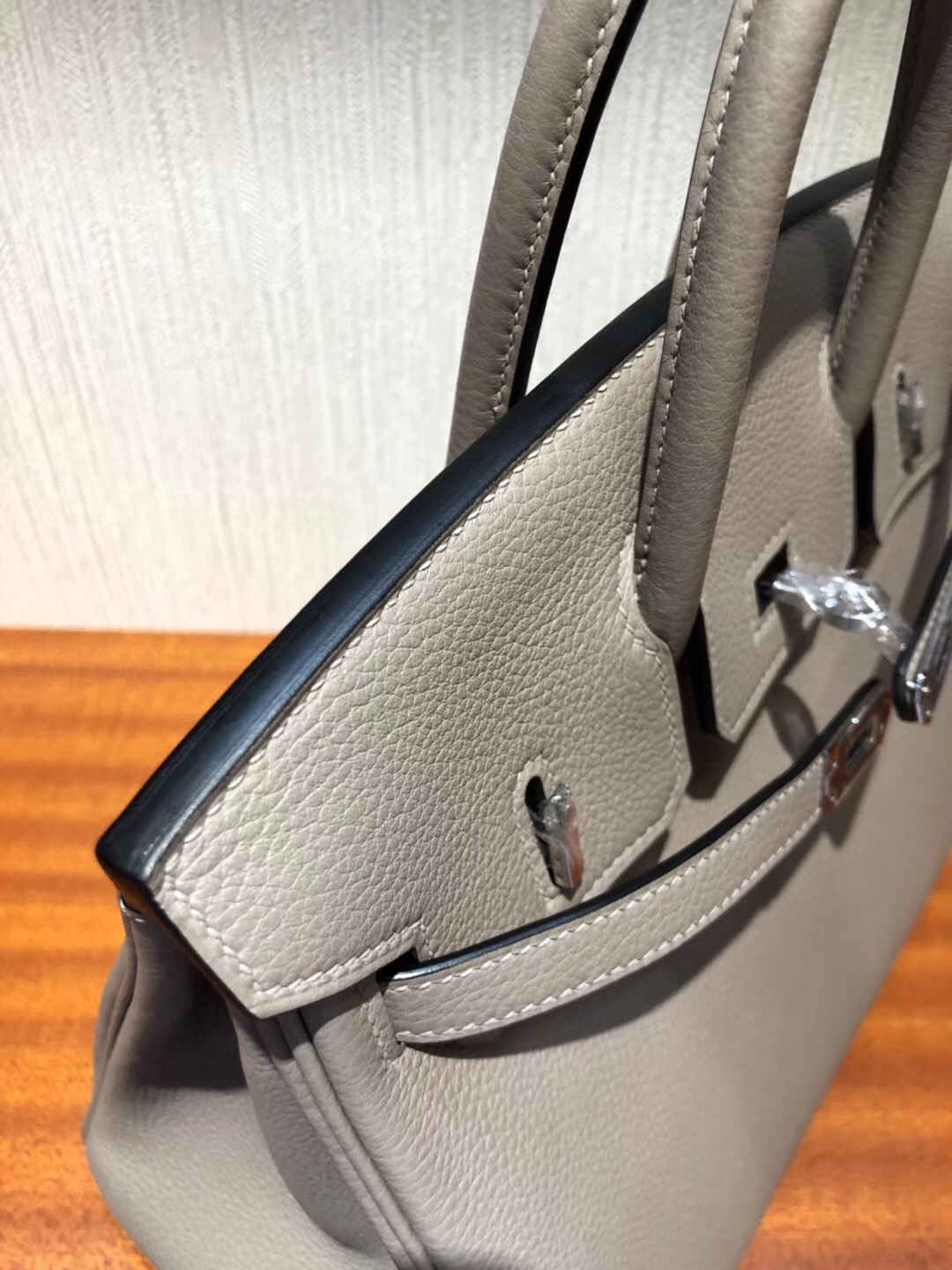 澳大利亞悉尼國際機場專賣店Hermes Birkin Bag 25 Togo小牛皮 M8瀝青灰銀扣