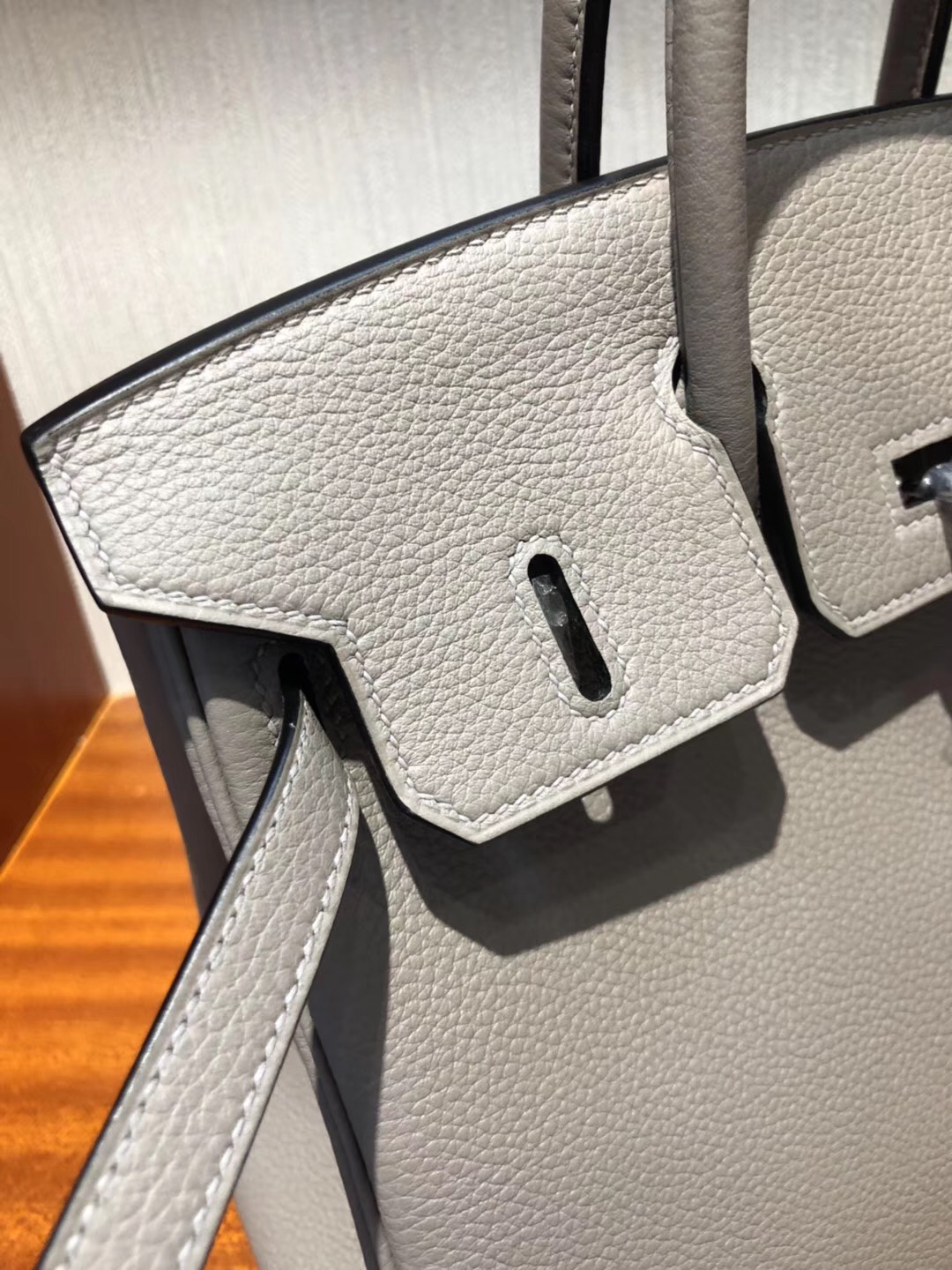 澳大利亞悉尼國際機場專賣店Hermes Birkin Bag 25 Togo小牛皮 M8瀝青灰銀扣