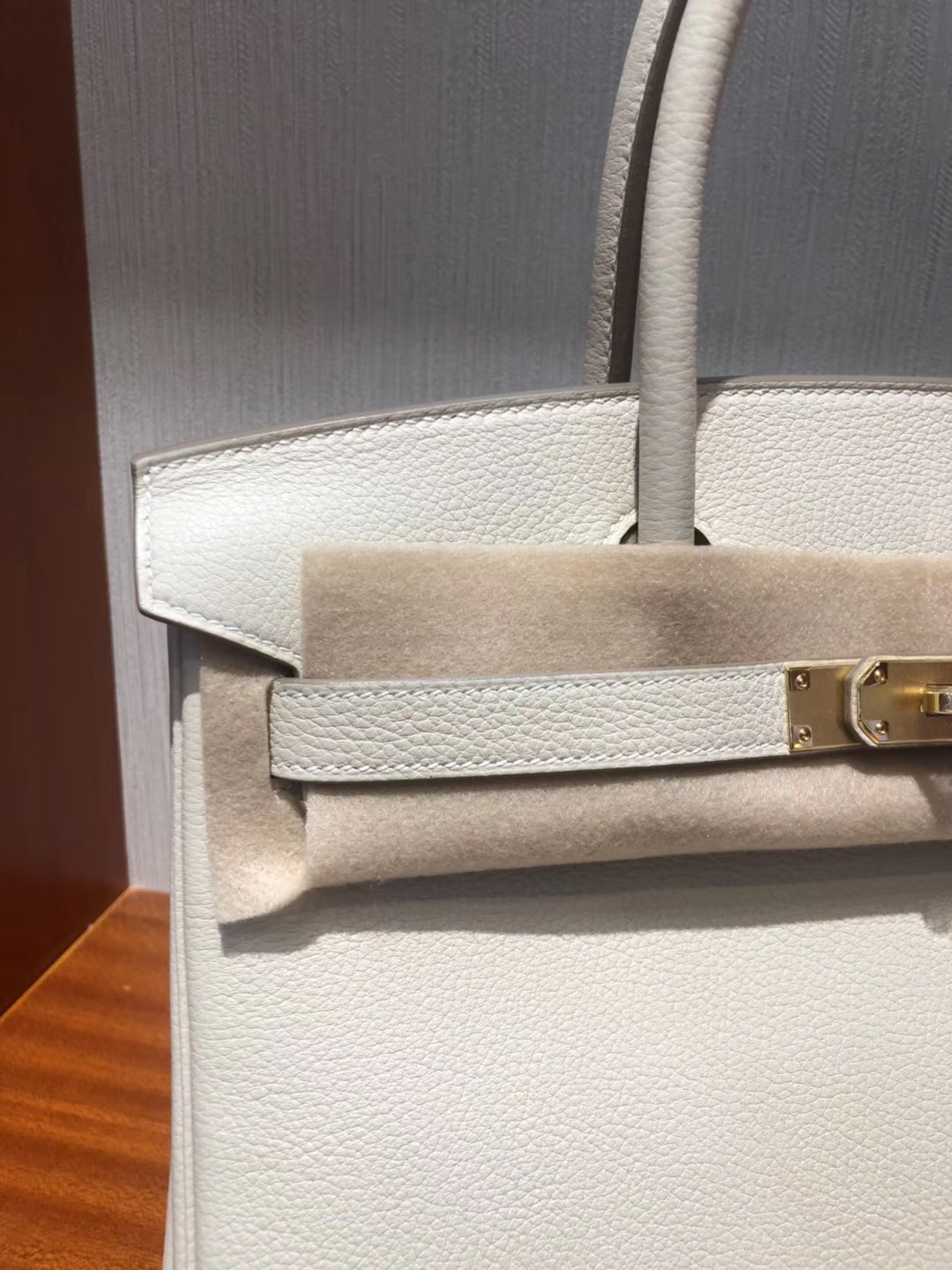 愛馬仕鉑金包價格2018 Hermes Birkin 30cm Togo小牛皮 CK10奶昔白金扣