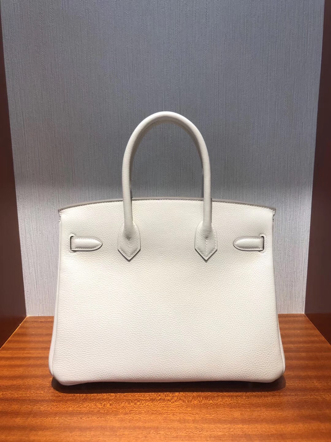 愛馬仕鉑金包價格2018 Hermes Birkin 30cm Togo小牛皮 CK10奶昔白金扣