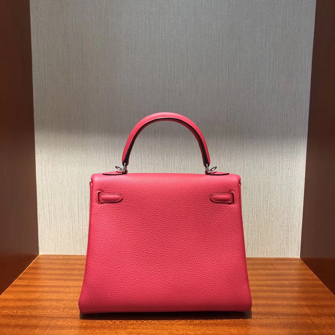 愛馬仕凱利包價格圖片 Hermes Kelly Bag 25cm i6极致粉 togo小牛皮 金扣